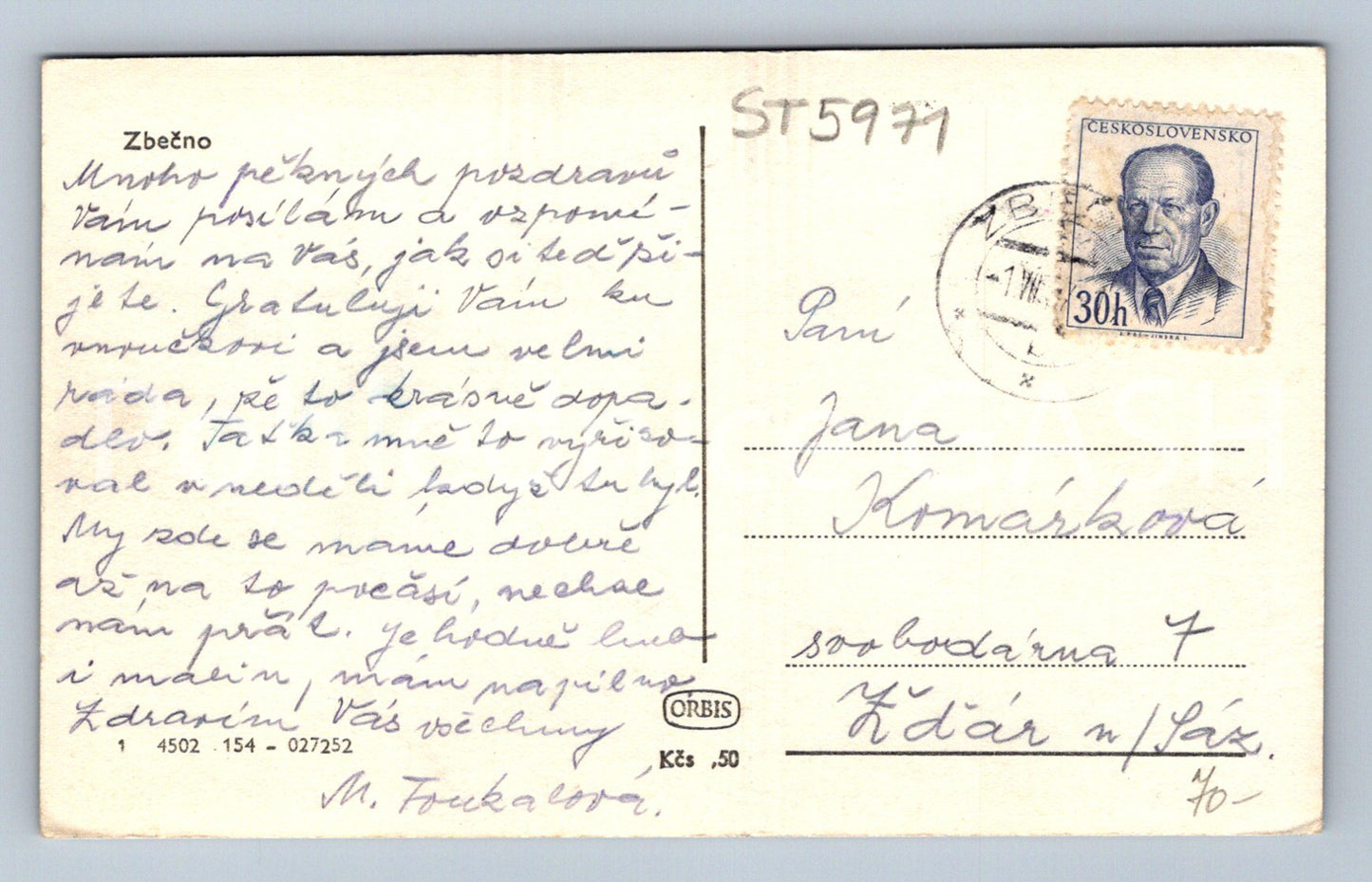 Postcard GENERALLY (ST5971)