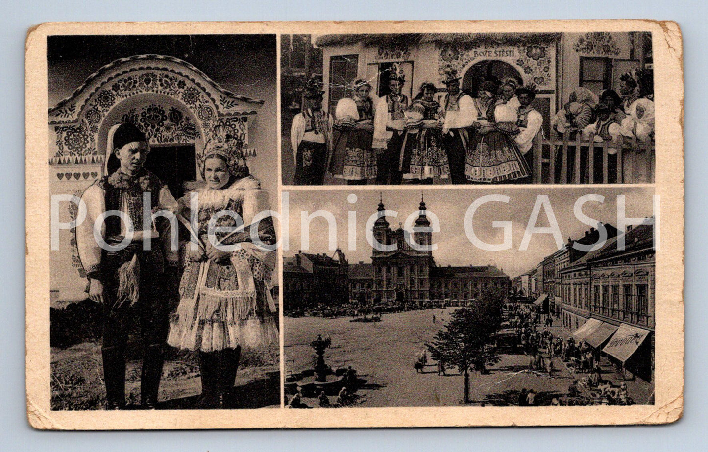 Postcard HUNGARIAN FORTRESS - COLLAGE (ST5974)