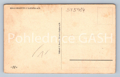 Postcard HELŠTÝN CASTLE U LIPNÍKA (ST5984)