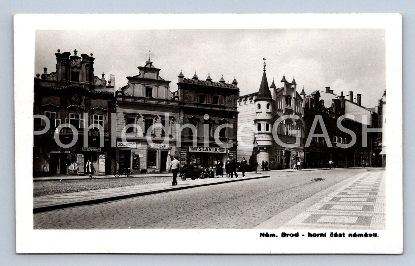 Postcard GERMAN BROD - UPPER PART OF THE SQUARE (ST6016)