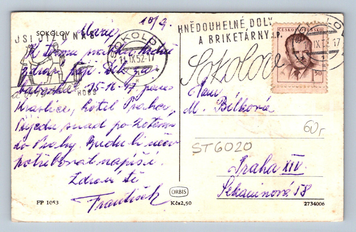 Postcard SOKOLOV (ST6020)