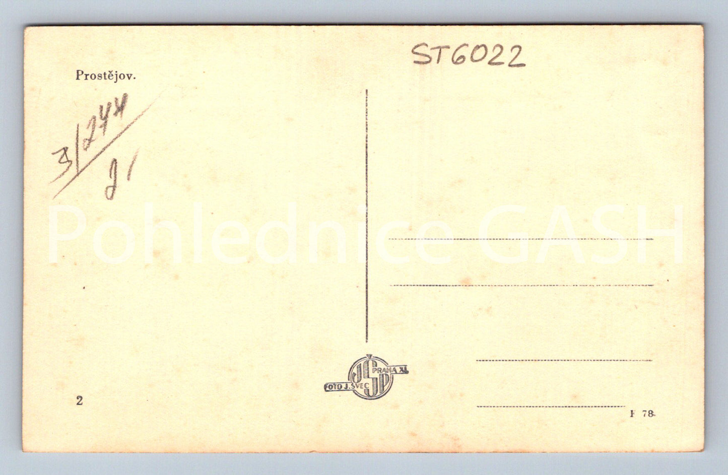 Postcard PROSTĚJOV (ST6022)