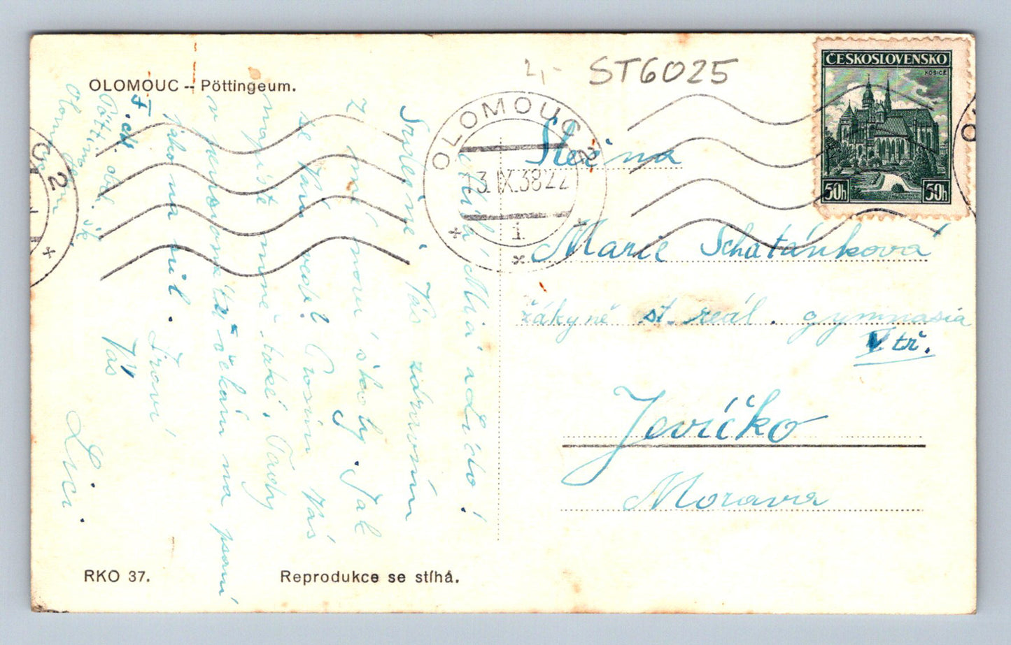 Postcard OLOMOUC (ST6025)