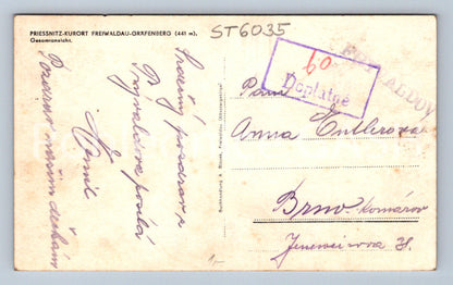 Postcard PRIESSNITZ - KURORT FREIWALDAU GRÄFENBERG (ST6035)