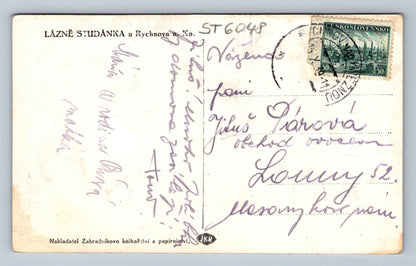 Postcard STUDÁNKA SPA AT RYCHNOVA NAD KNĚŽNOU (ST6048)