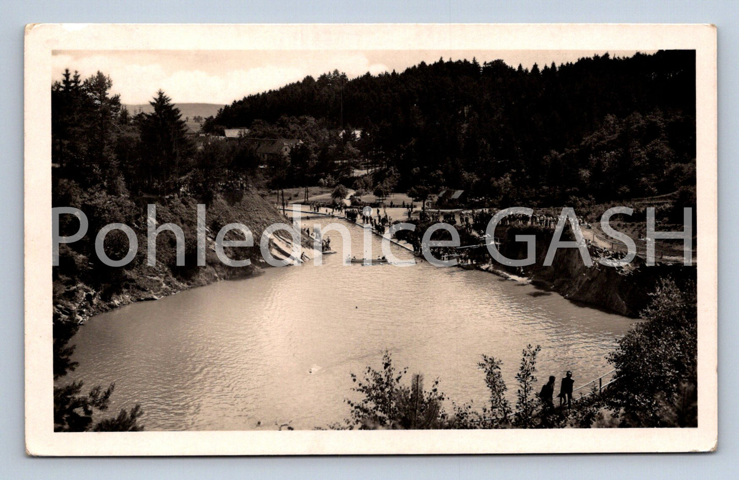 Postcard LELEČ - SWIMMING POOL AT LIBUŠE (ST6051)