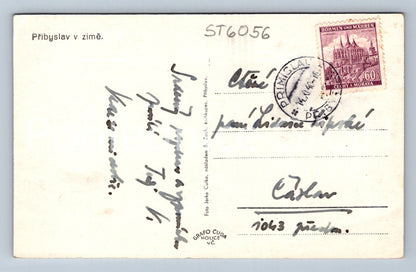Postcard PŘIBYSLAV IN WINTER (ST6056)