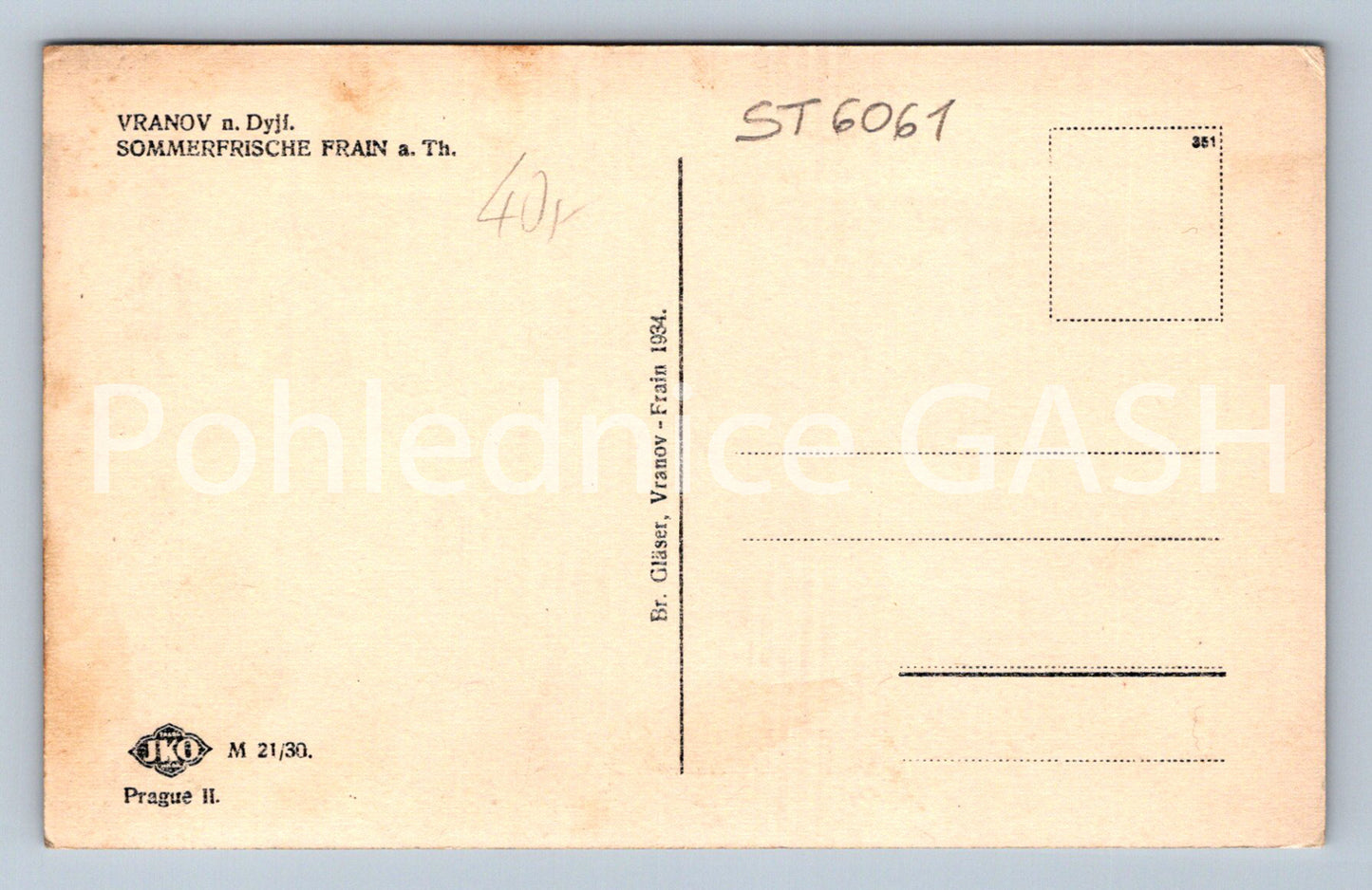 Postcard VRANOV NAD DYJÍ (ST6061)