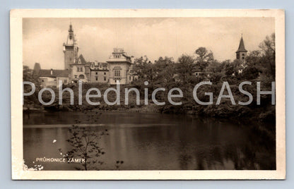 Postcard PRŮHONICE CASTLE (ST6071)