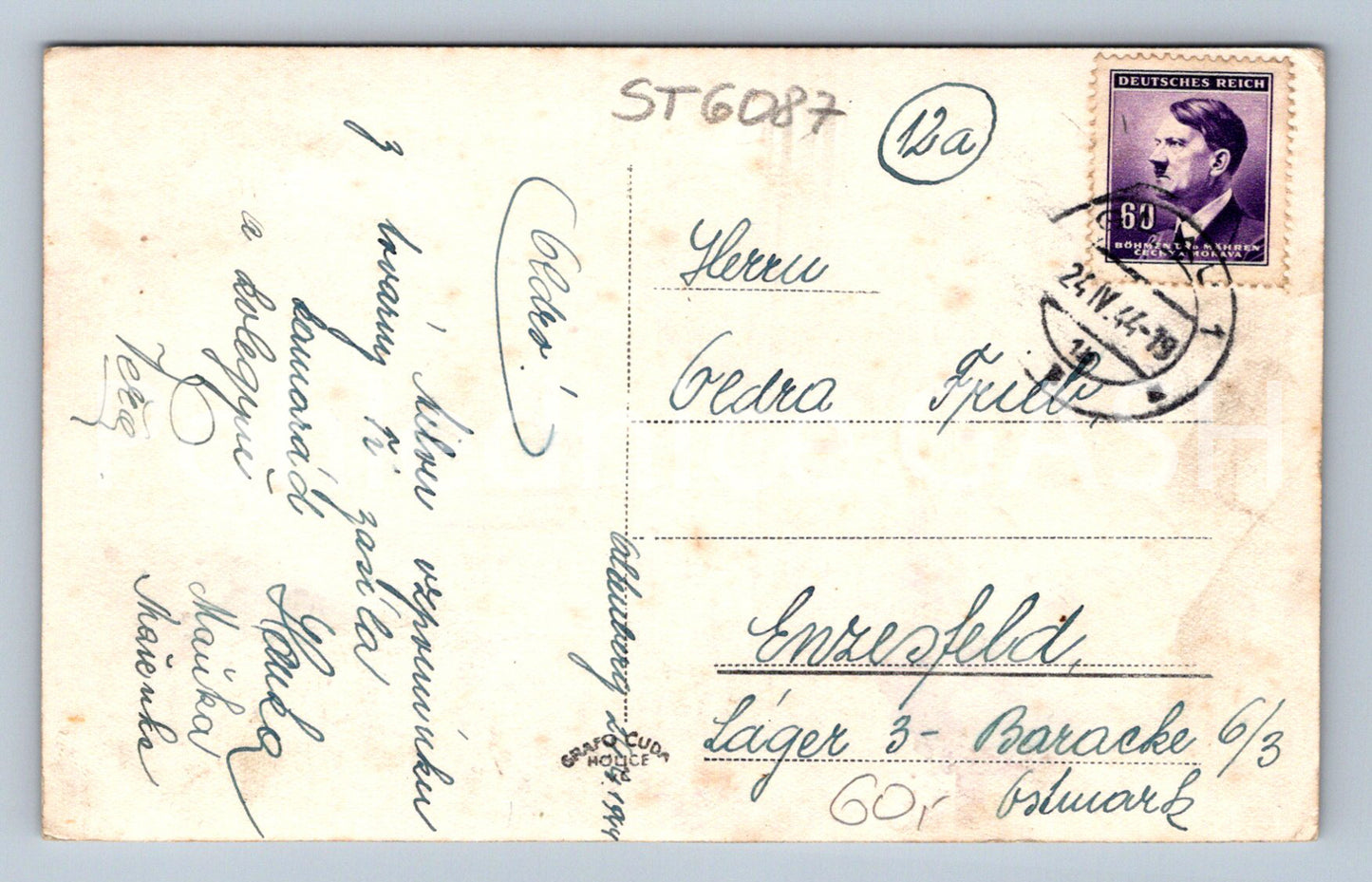 Postcard BOEŠKÁ VÝSNICE (ST6087)