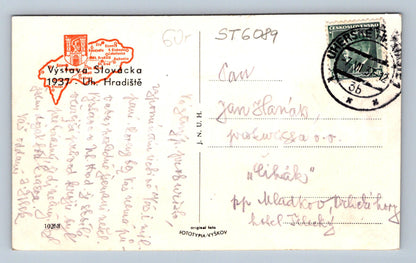 Postcard UHERSKÉ HRADIŠTĚ - EXHIBITION OF SLOVAKIA (ST6089)