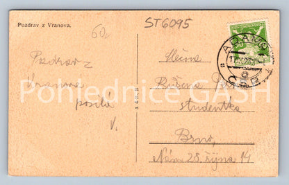 Postcard GREETINGS FROM VRANOV (ST6095)