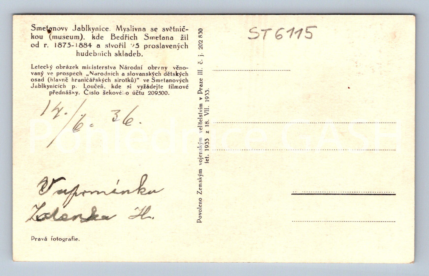 Postcard CREAM APPLE KINDS (ST6115)