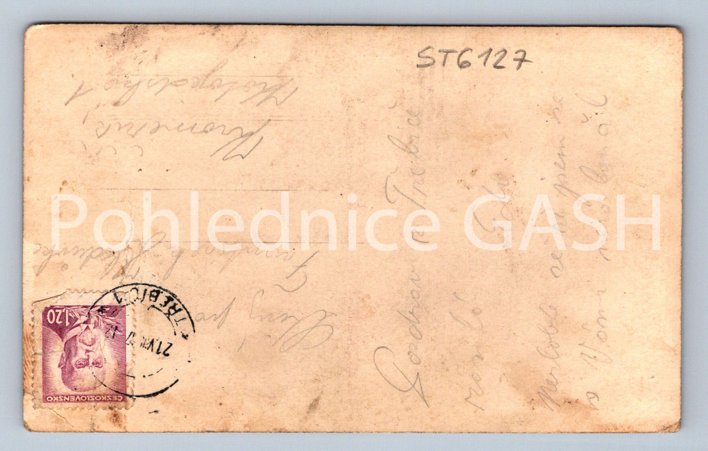 Postcard TŘEBÍC (ST6127)