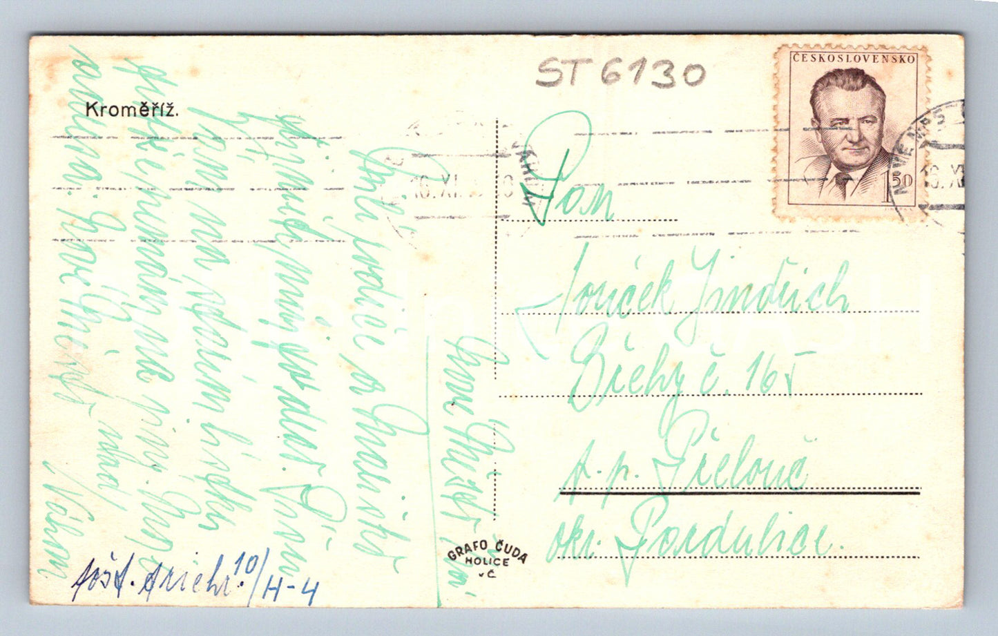 Postcard KROMĚŘÍŽ (ST6130)
