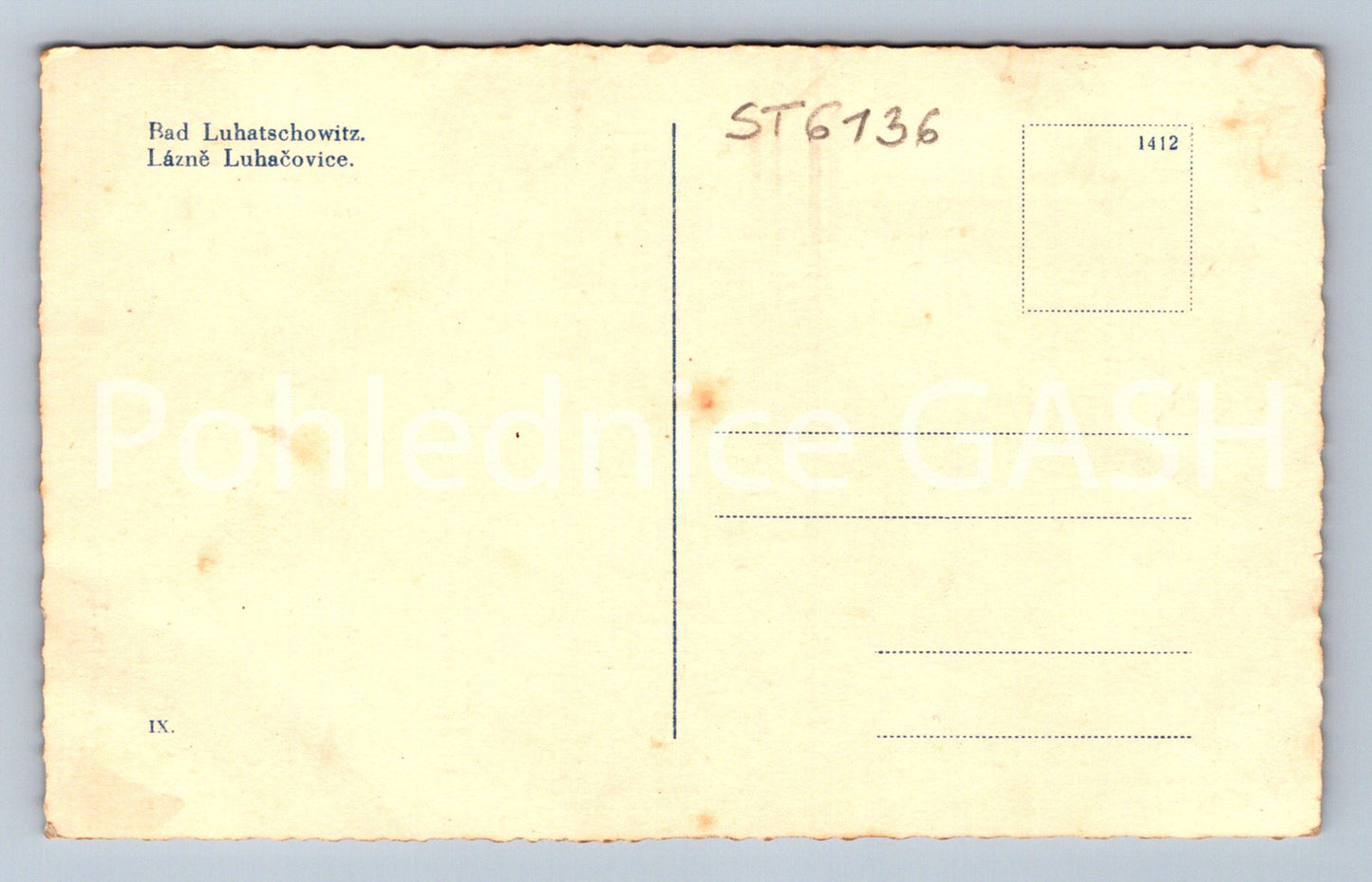 Postcard LÁZNĚ LUHAČOVICE (ST6136)