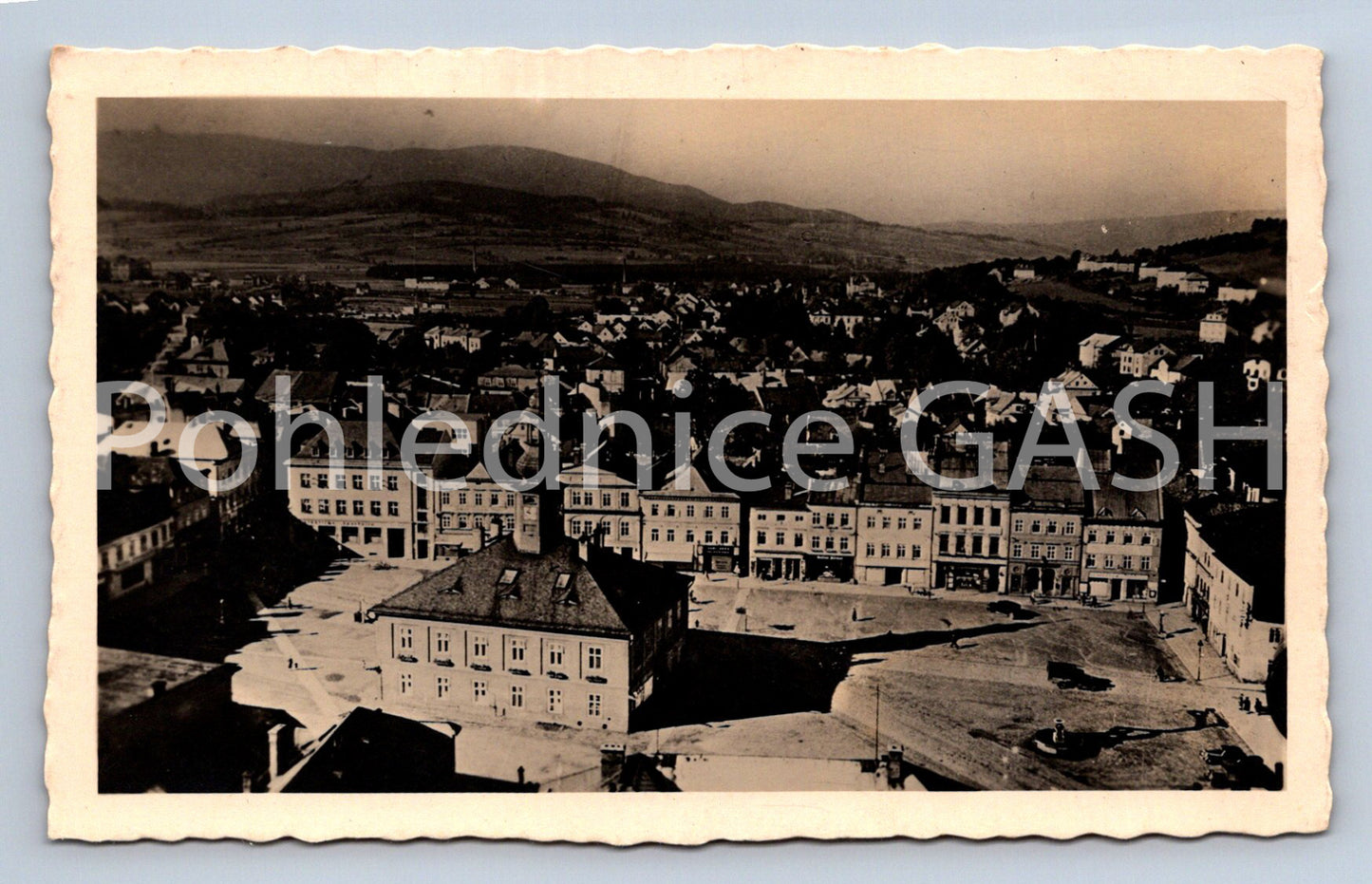 Postcard FRÝVALDOV - SQUARE WITH TOWN HALL (ST6141)