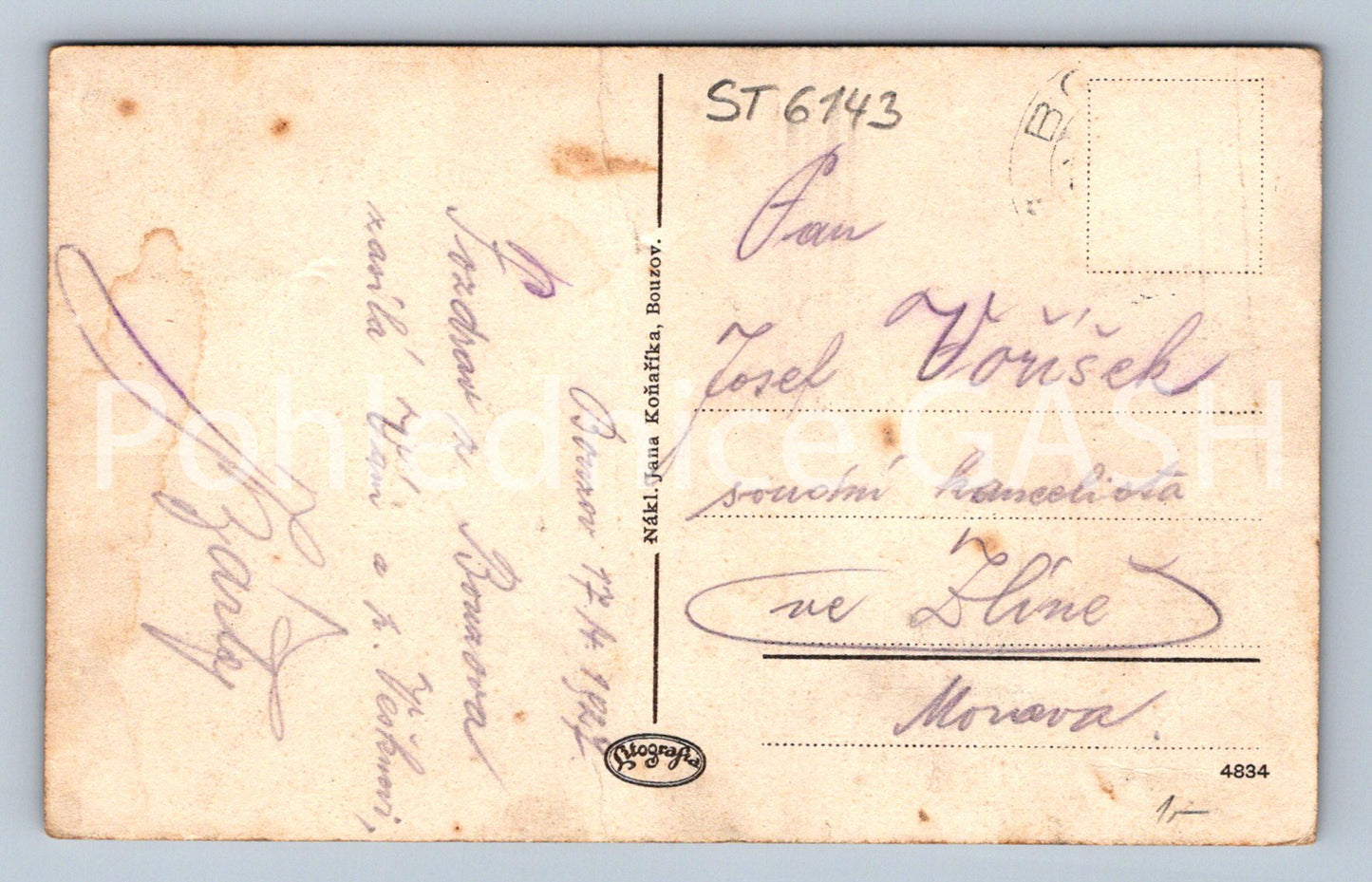 Postcard BOUZOV - COLLAGE (ST6143)