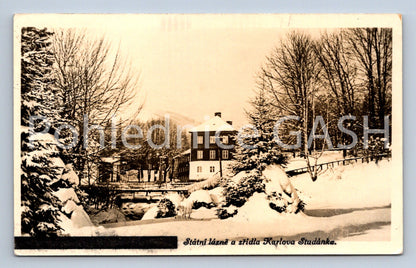 Postcard STATE SPA AND KARLOVA STUDÁNKA SPRING (ST6144)