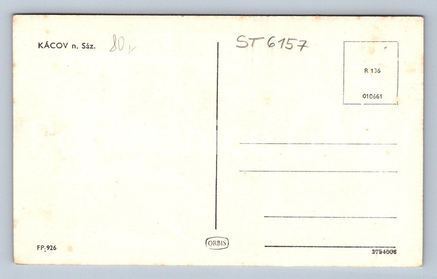 Postcard KÁCOV NAD SÁZAVOU (ST6157)