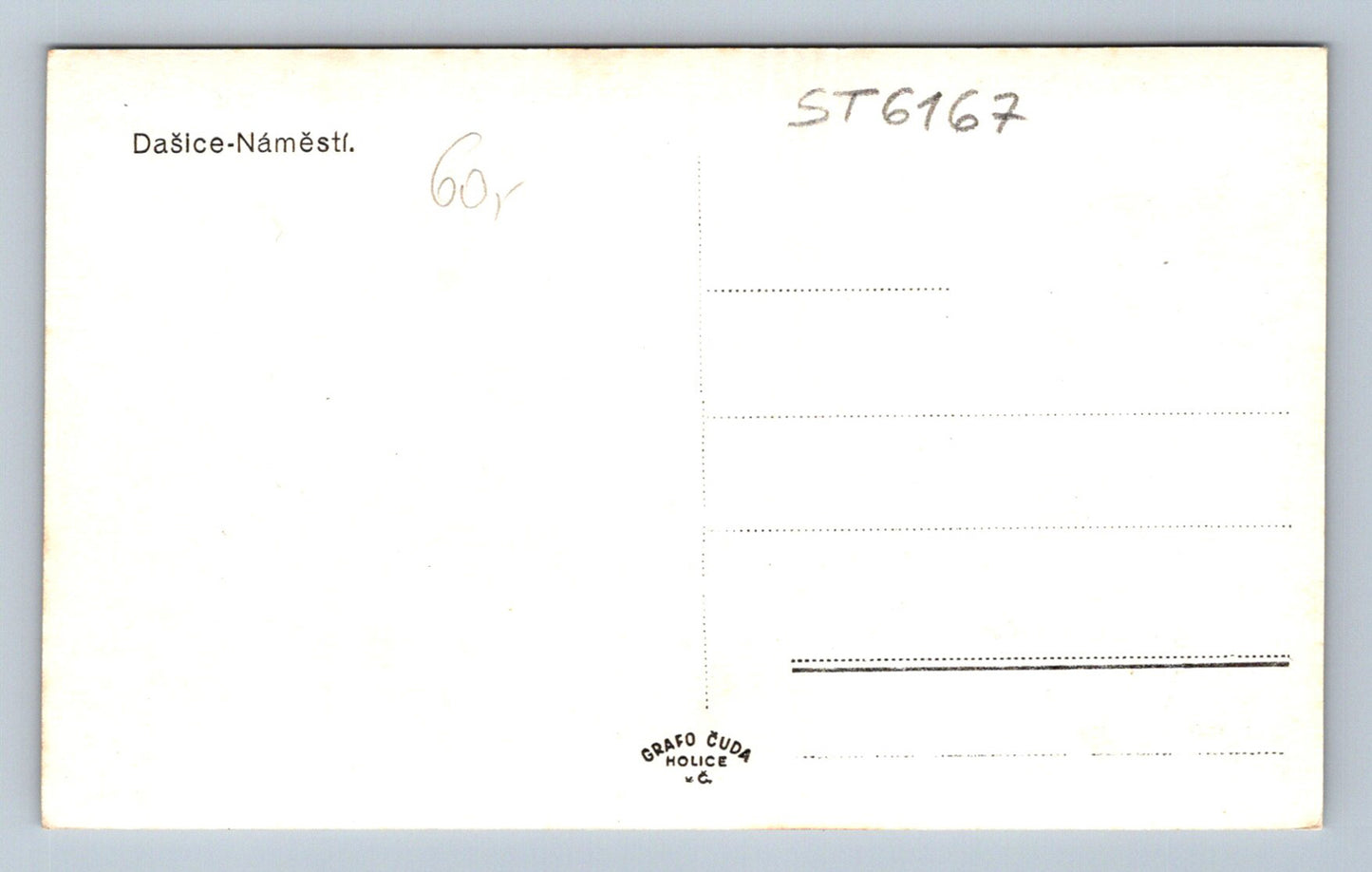 Postcard DAŠICE - SQUARE (ST6167)