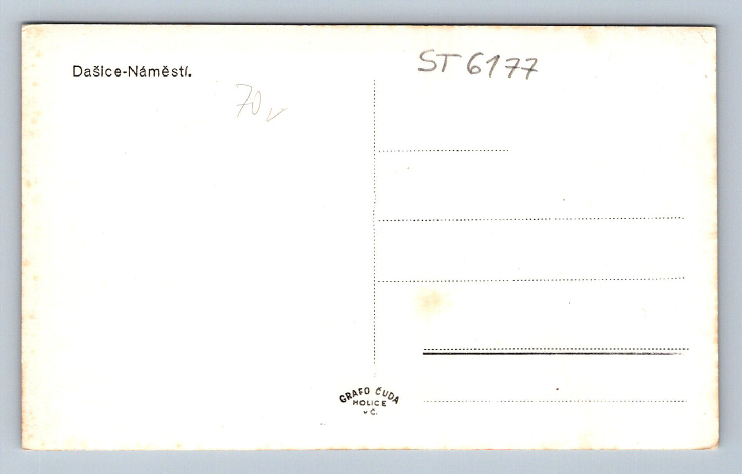 Postcard DAŠICE - SQUARE (ST6177)