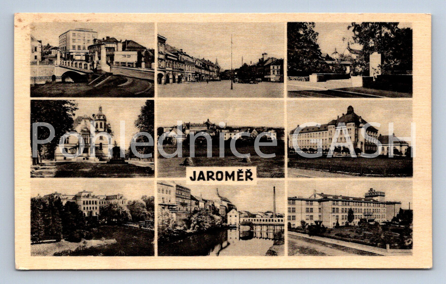 Postcard JAROMĚŘ - COLLAGE (ST6178)