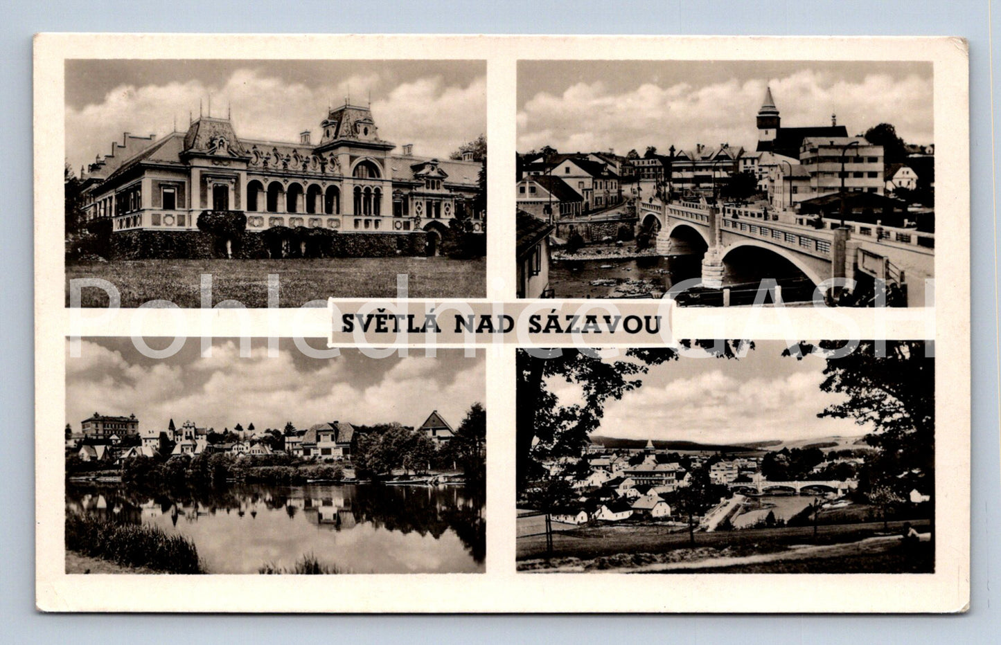 Postcard LIGHTS OVER THE SÁZAVOU - COLLAGE (ST6180)