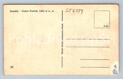 Postcard JESENÍKY MOUNTAINS - PRADĚDU PEAK (ST6189)