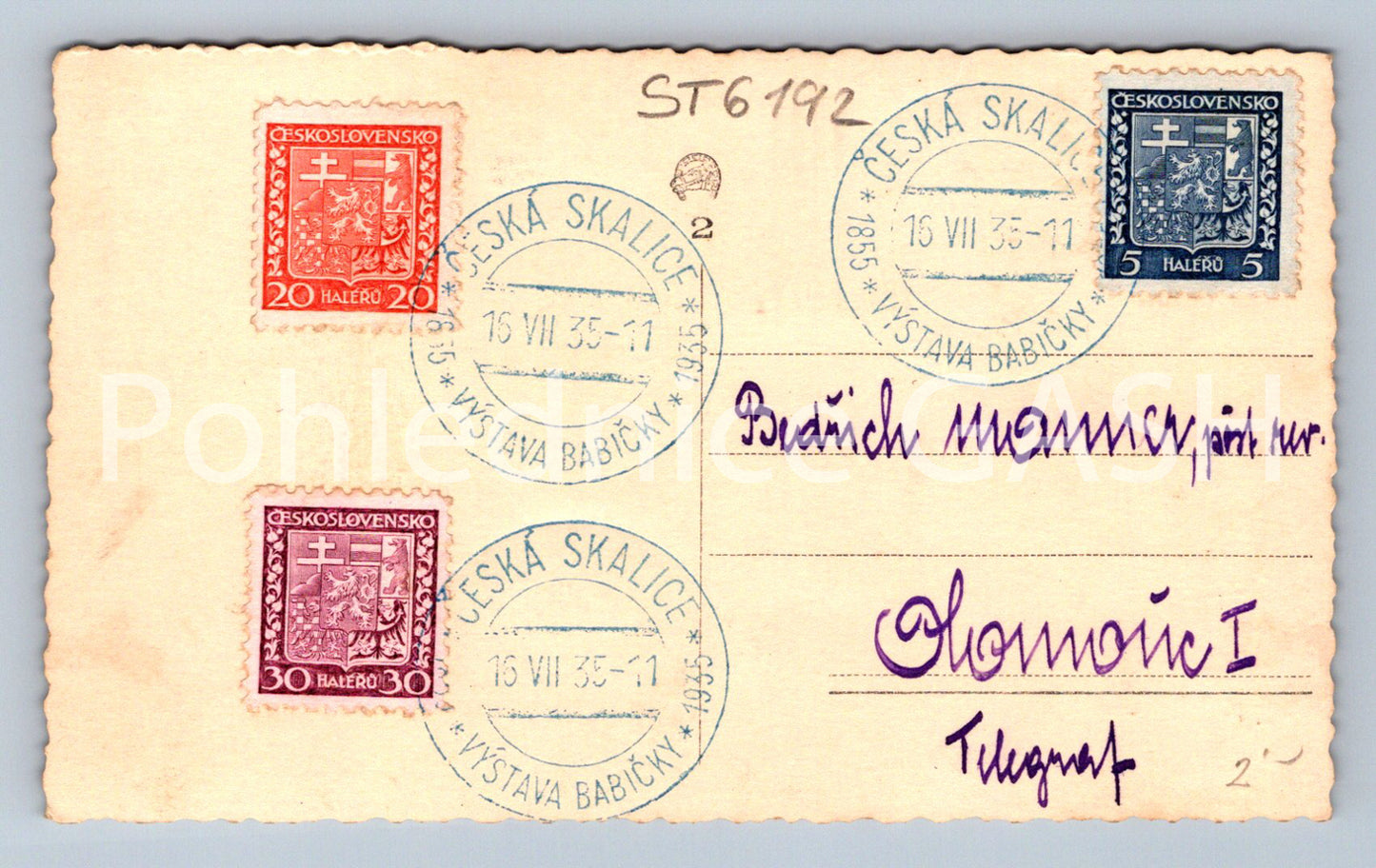 Postcard CZECH SKALICE (ST6192)