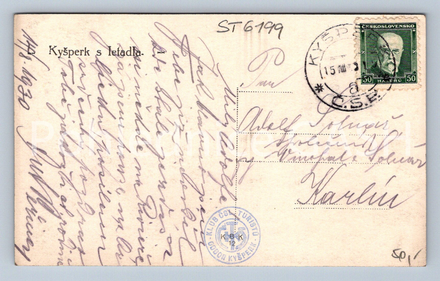 Postcard KYŠPERK (ST6199)