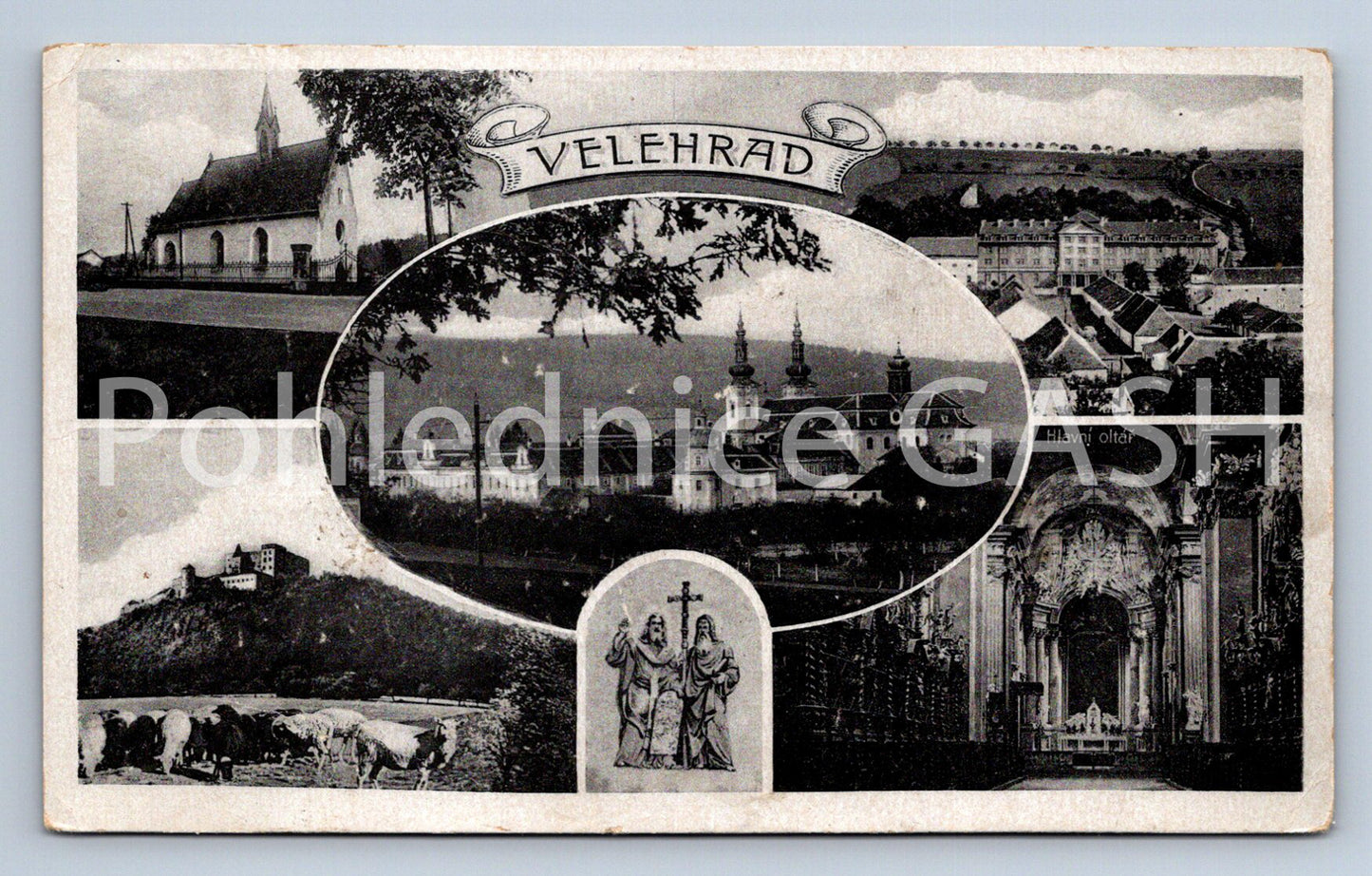 Postcard VELEHRAD - COLLAGE (ST6209)