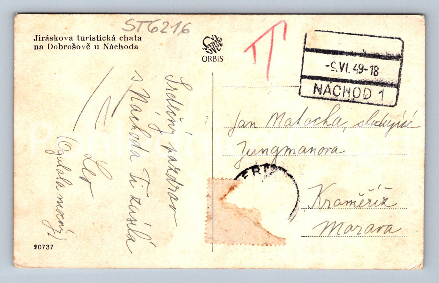 Postcard DOBROŠOV (ST6216)