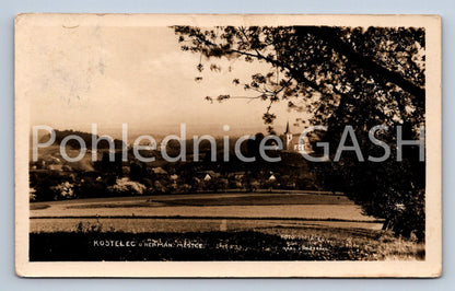 Postcard KOSTELEC U HEŘMAN. MĚSTCE (ST6218)