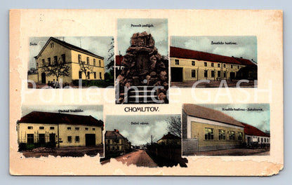Postcard CHOMUTOV - COLOR COLLAGE (ST6232)