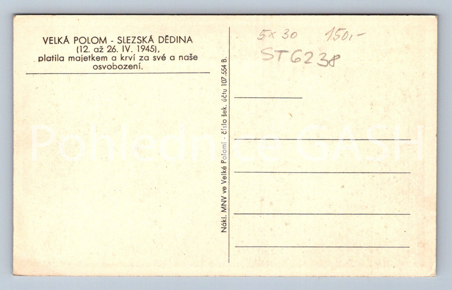 Postcard SILESIA VILLAGE (ST6238)