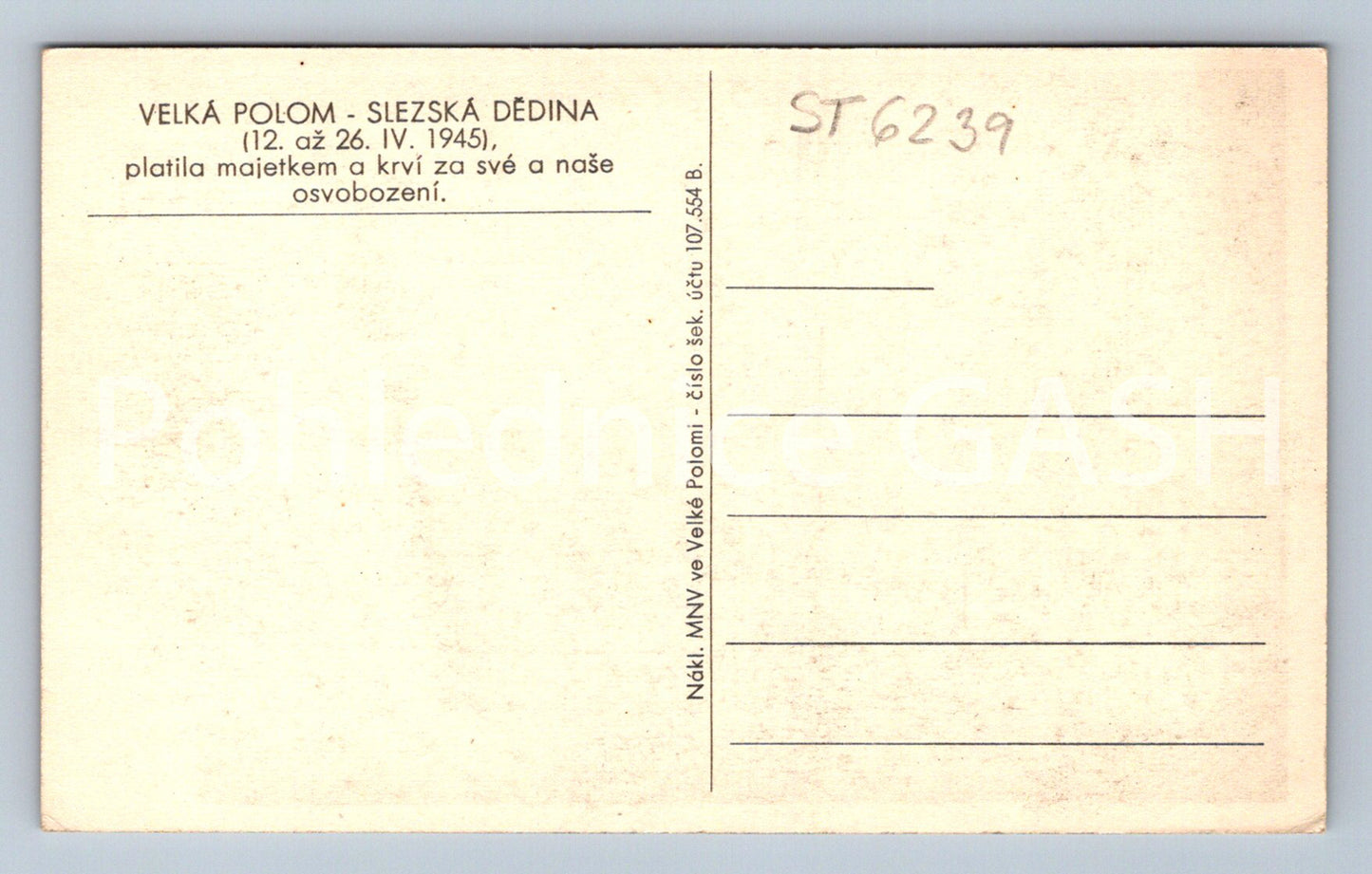 Postcard SILESIA VILLAGE (ST6239)