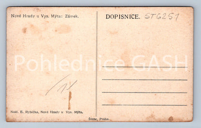 Postcard NOVÉ HRADY - CASTLE (ST6251)