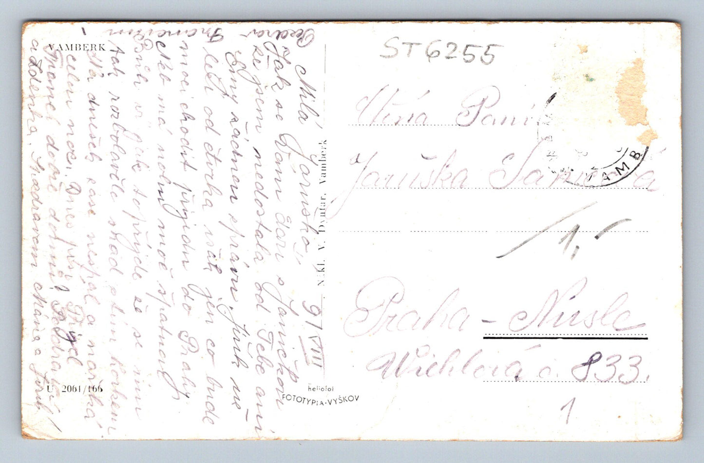 Postcard VAMPIRE (ST6255)