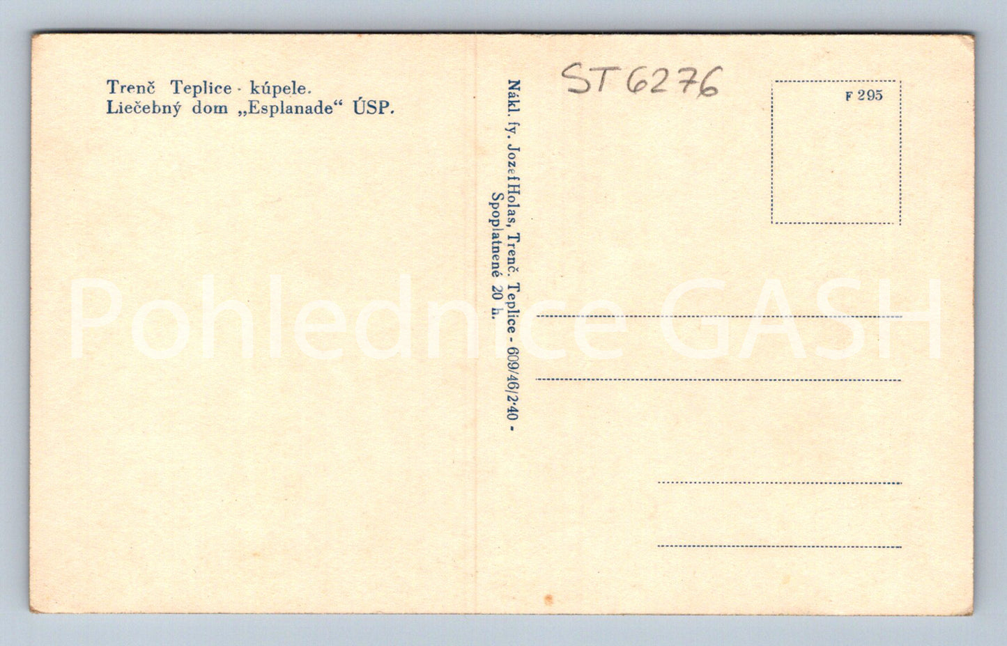 Postcard TRENČ TEPLICE (ST6276)