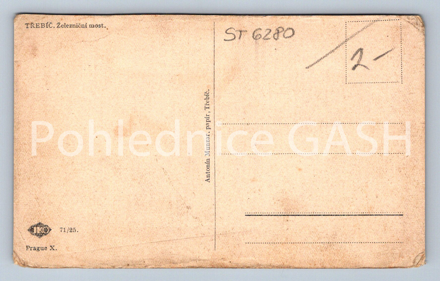 Postcard TŘEBÍČ (ST6280)