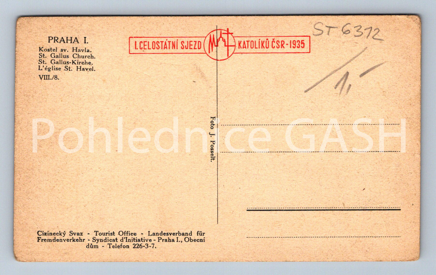 Postcard PRAGUE (ST6312)