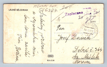 Postcard LÁZNĚ BELOHRAD (ST6327)