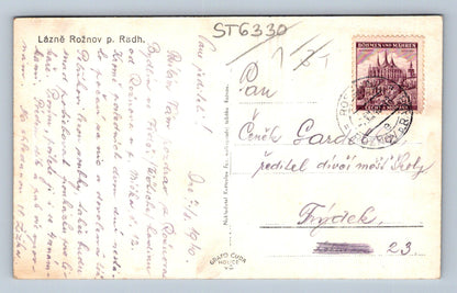 Postcard LÁZNĚ ROŽNOV POD RADHOŠTĚM (ST6330)