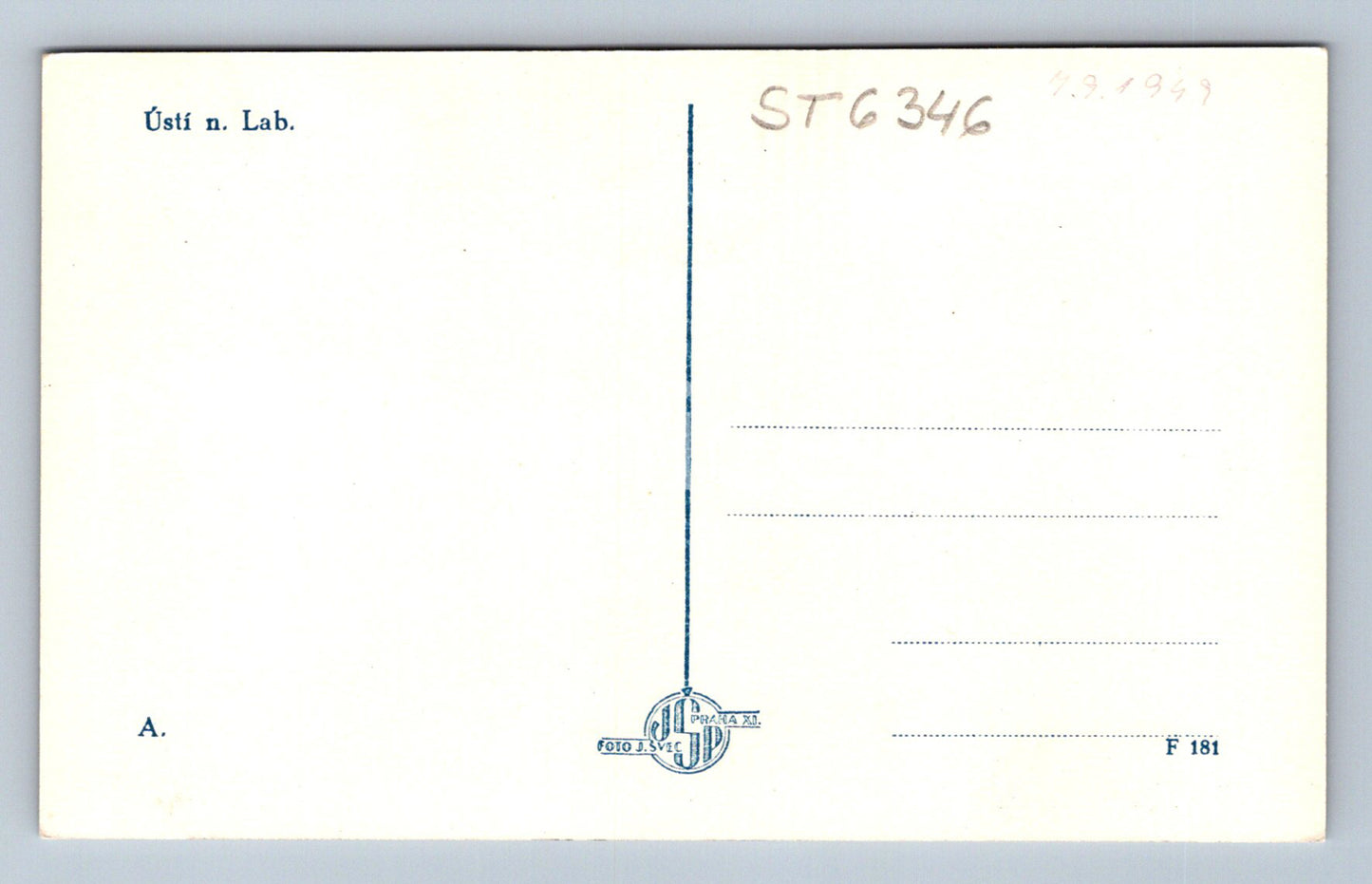 Postcard ÚSTÍ NAD LABEM (ST6346)