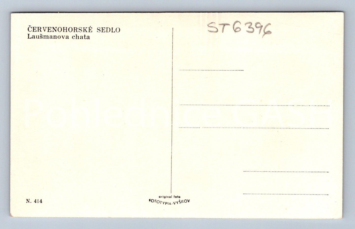 Postcard ČERVENOHORSKÉ SELDO (ST6396)