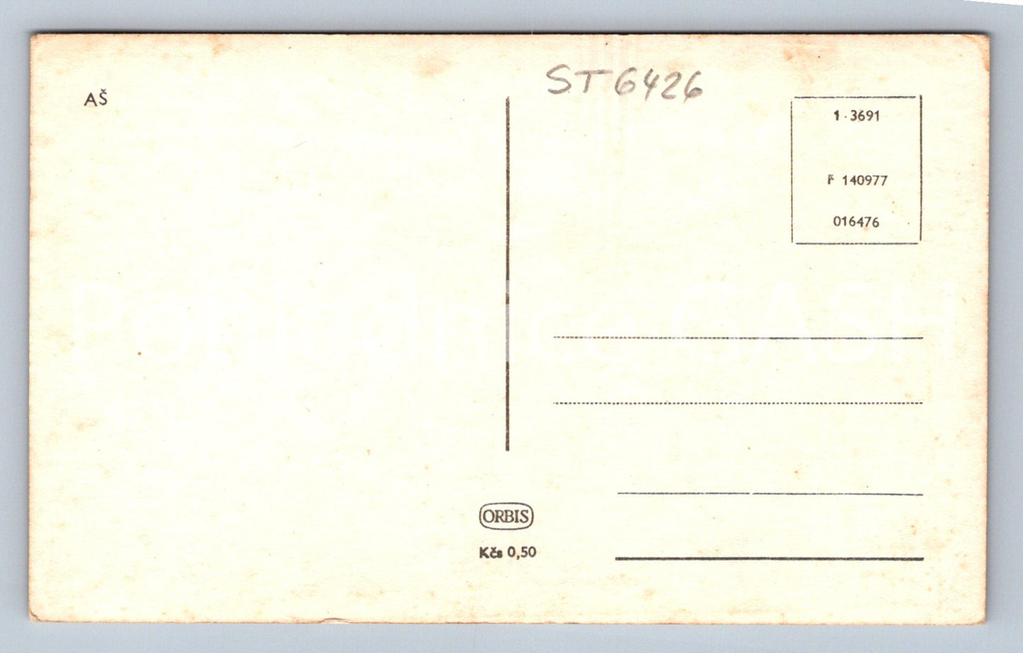 Postcard AŠ (ST6426)