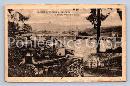Postcard ELBE DAM IN TEŠNOV (ST6427)