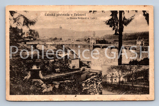 Postcard ELBE DAM IN TEŠNOV (ST6427)