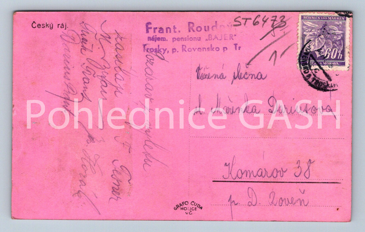 Postcard BOHEMIAN PARADISE - COLLAGE (ST6473)